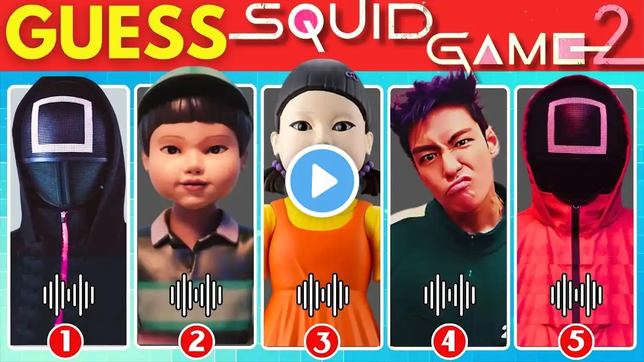 Guess Squid Game 2 Characters by Their Voice & Emojis #2 ~ Squid Game Season 2 Quiz | Thanos, Gi Hun