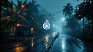 Hypnotize Sleep with Intense Thunder & Pounding Rain on Loose tin Roof of Farmhouse at Dark Night