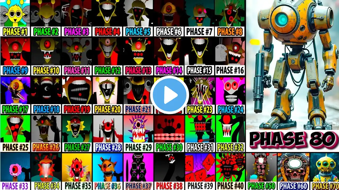 Incredibox Sprunki Mix All Phases Phase 10 VS Phase 20 VS Phase 30 VS Phase 40 VS Phase 50-60-70-80