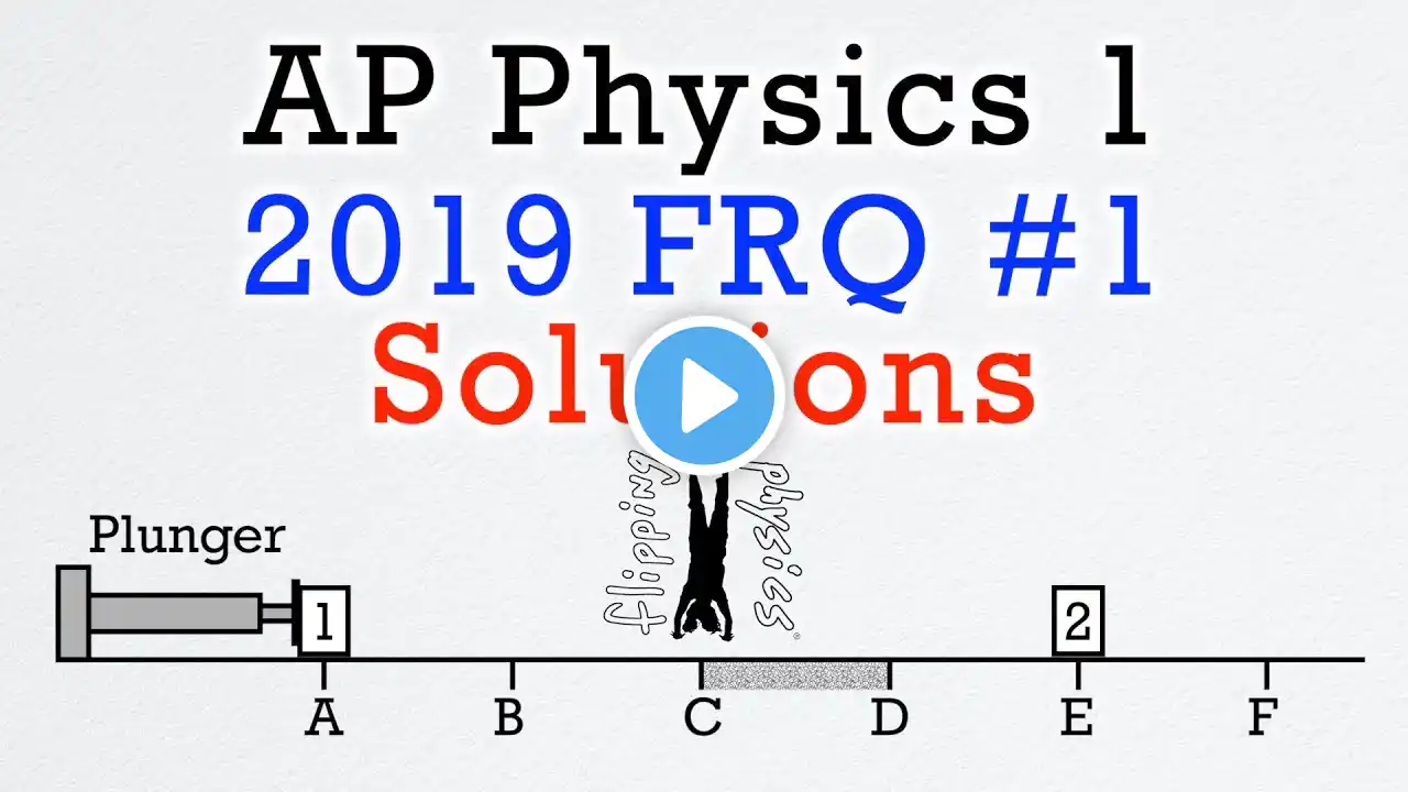 2019 #1 Free Response Question - AP Physics 1 - Exam Solution