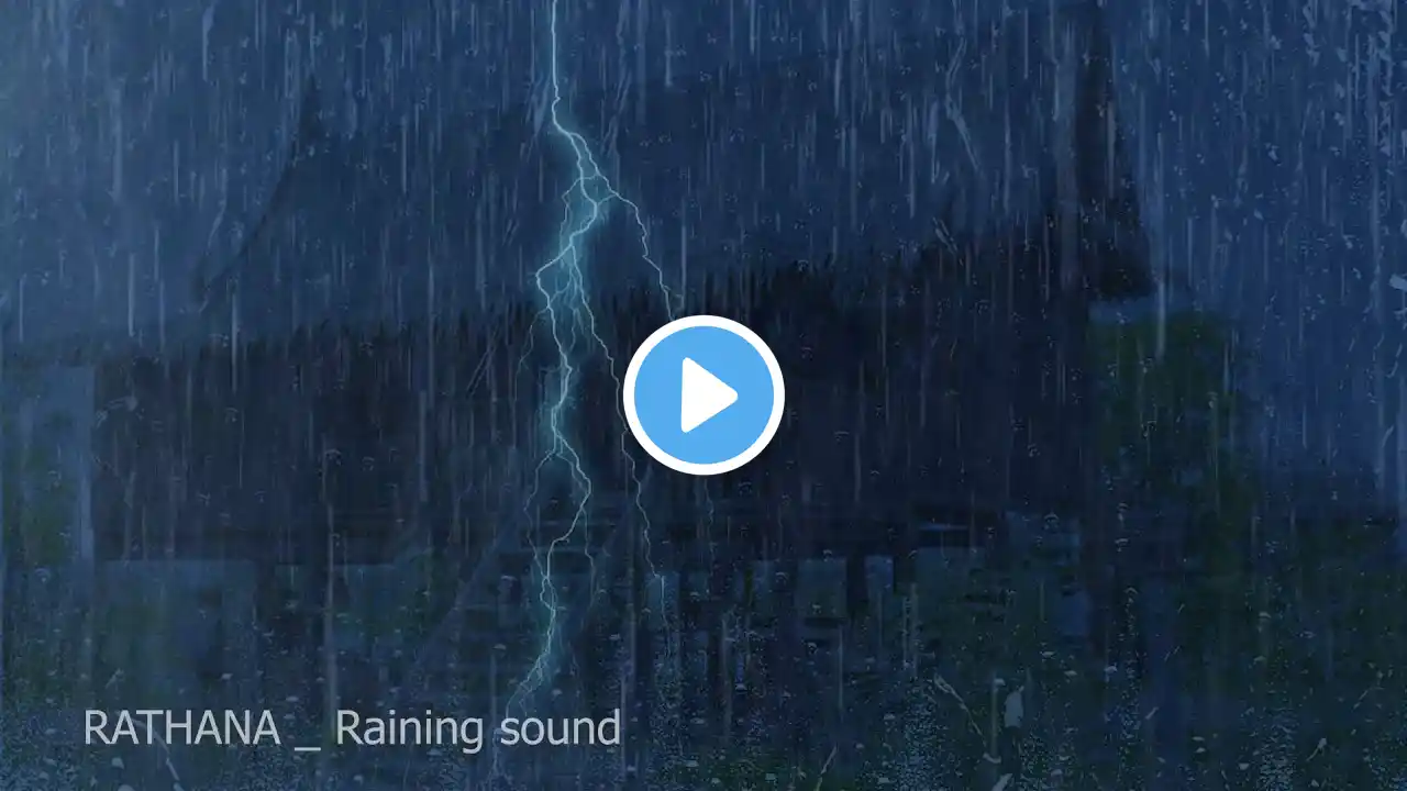 Fall Asleep Immediately With Heavy Rain And Thunder At Night On Tin Roof | Rain Sound For Sleeping