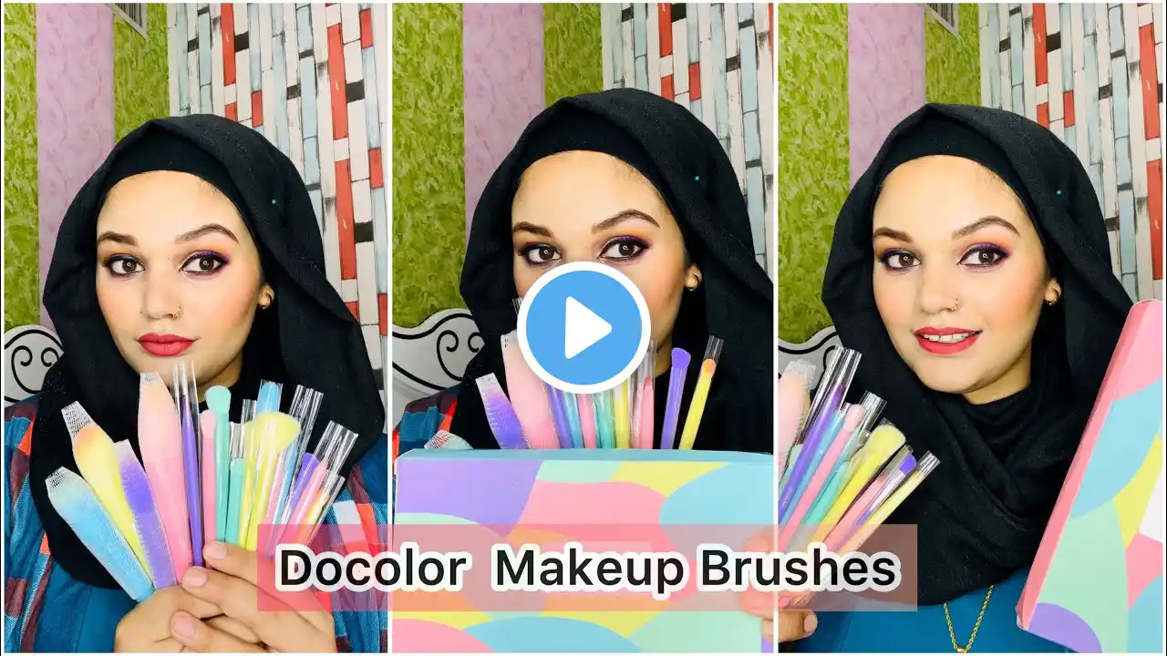 Brushes: Docolor makeup brushes for beginners step by step |17 Docolor brushes | Falak Naz official