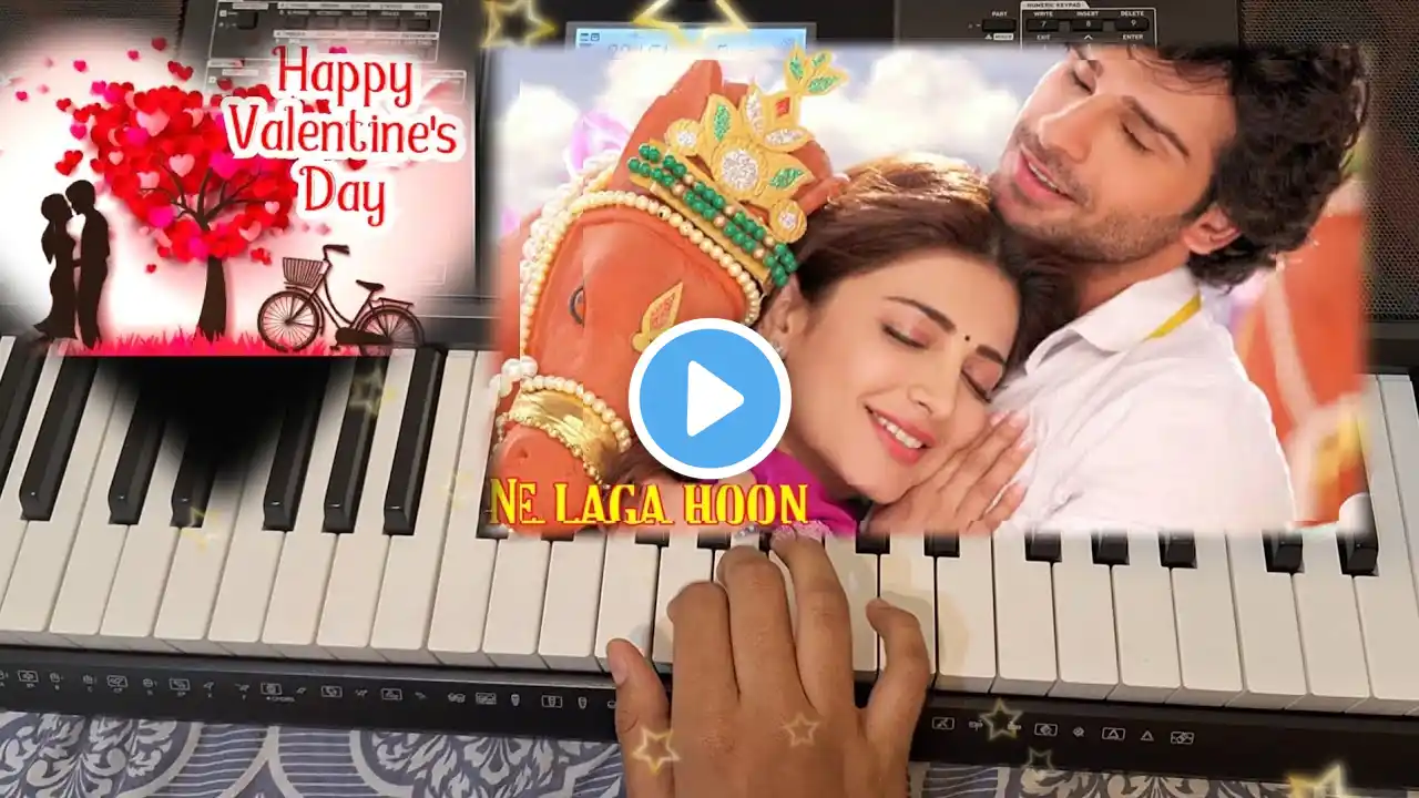 Ramaiya Vastavaiya - Jeene Laga Hoon 💘 Easy Piano Step  | Easy Piano Tutorial |