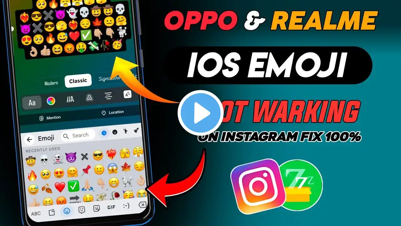 iOS Emoji Not Warking on Instagram | iOS Emoji Instagram| Instagram  Not Warking ios Emoji in Zfont