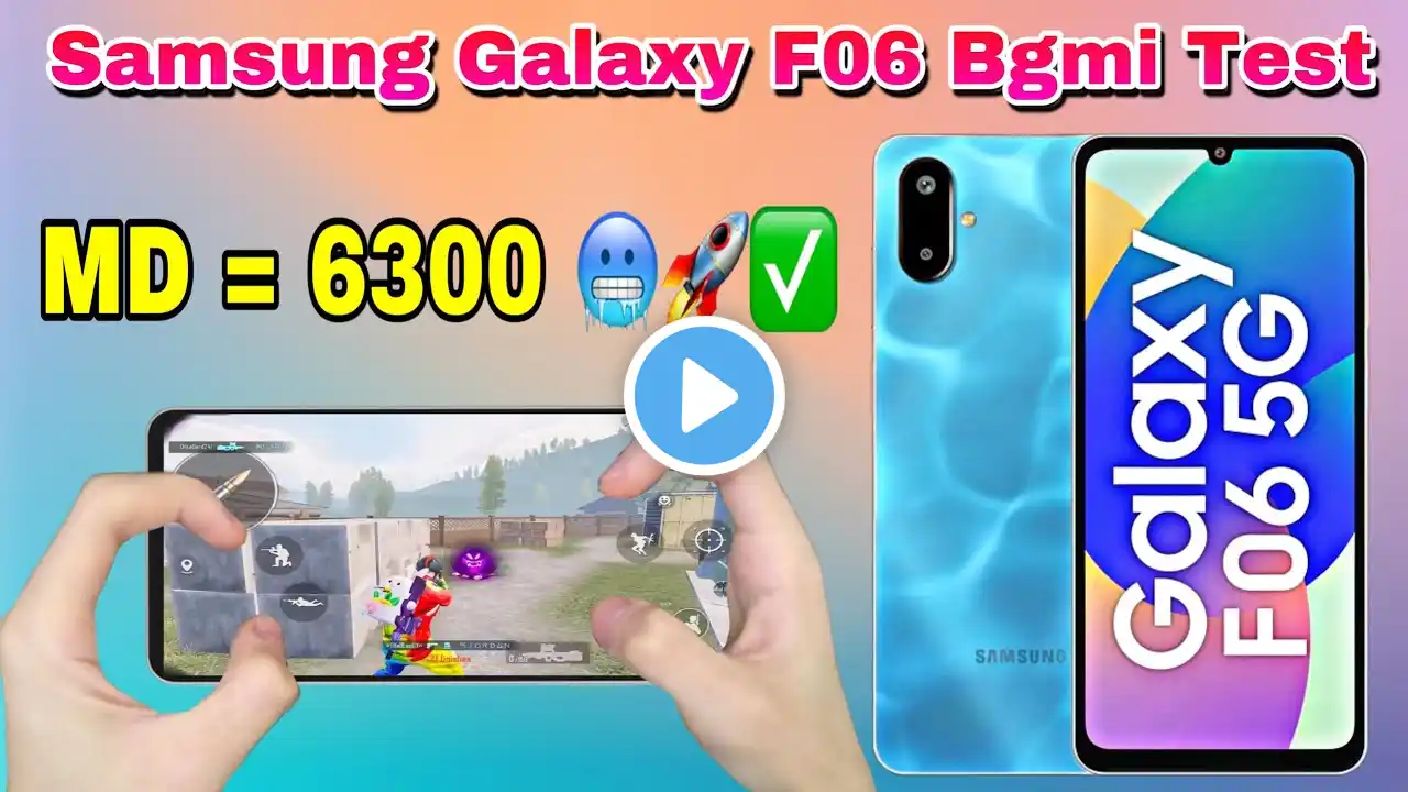 Samsung Galaxy F06 Bgmi Test || Samsung Galaxy F06 Bgmi Fps,Battery,Graphics, Test