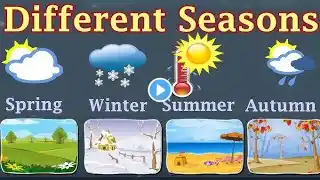 Season Name with spelling ll ऋतुओं के नाम ll season name in English and Hindi ll   mausmo k naam ll