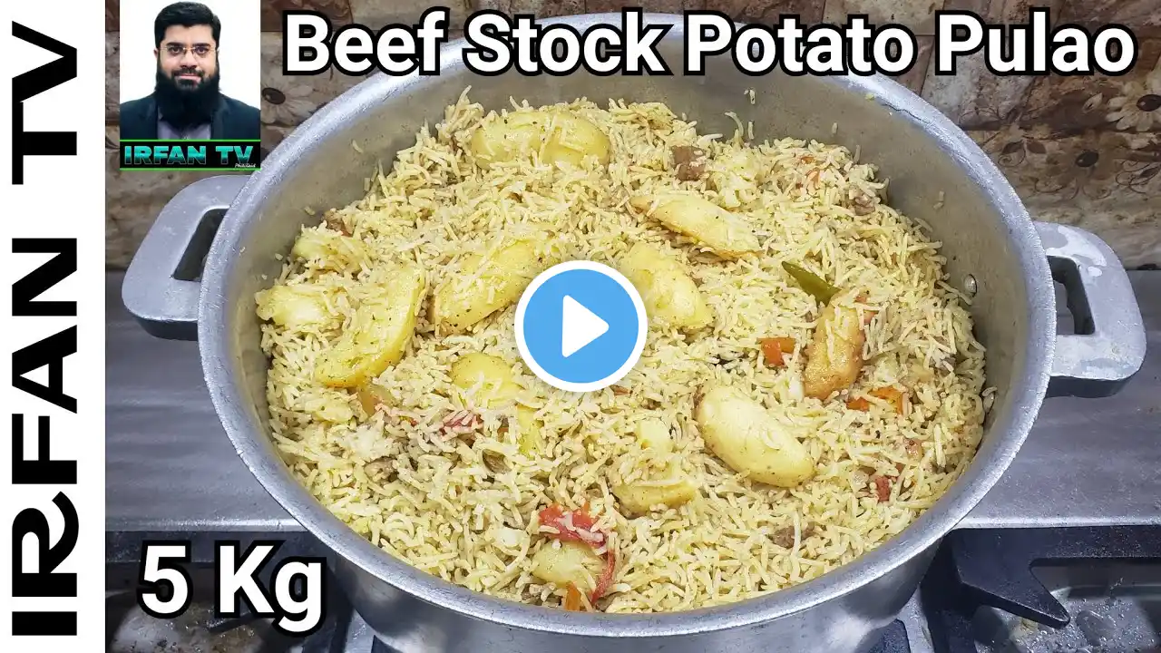 5 Kg Beef Stock Potato Pulao | 5 Kg Beef Yakhni Aloo Pulao | Muharram ul Haram Recipe | Pulao Recipe