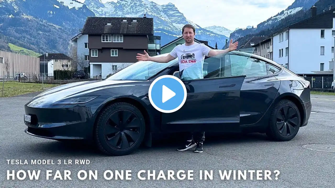 Tesla Model 3 2025 LR RWD – Pushing the Limits of Winter Range!