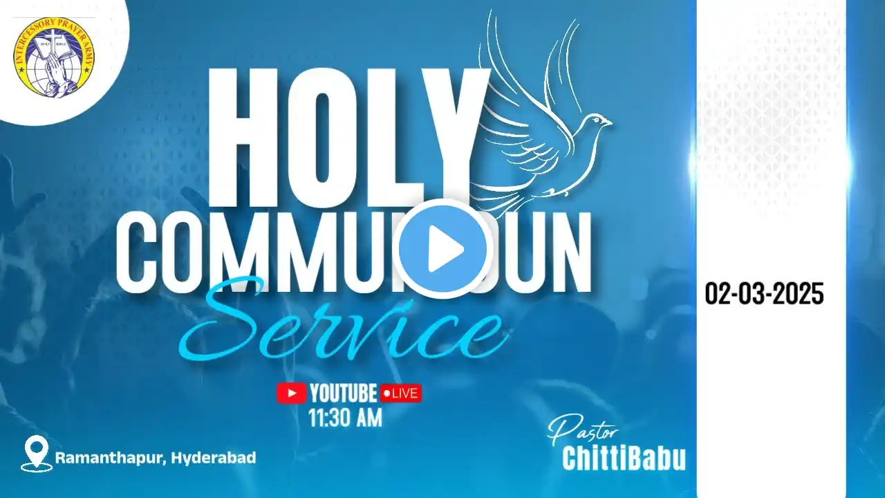 Join Us for a  Communion Service | Worship & Reflection