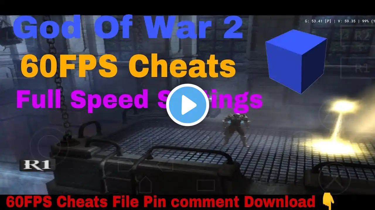 God of war 2 Smooth Settings | Aethersx2 Emulator Settings | 60FPS Cheats File Pin comment Download