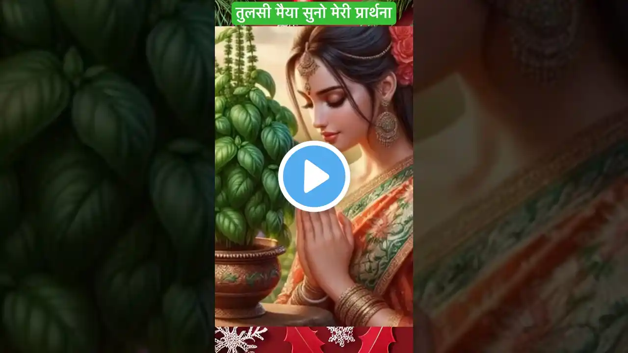 तुलसी मैया सुनो मेरी प्रार्थना🙏 #bhakti #tulsi #tulsimatabhajan #shorts #trending #shortsfeed