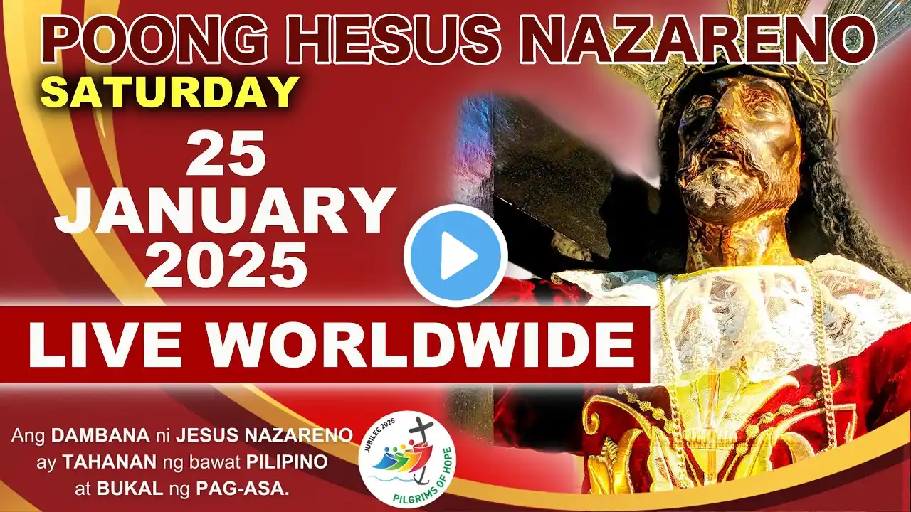 Quiapo Church Live Mass Today • 25 January 2025 (Saturday) • HEALING MASS