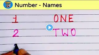 Number names । Number names 1-10 । Math for kids  ।  Number Spelling । Numbers 1 - 10 । ginti ।