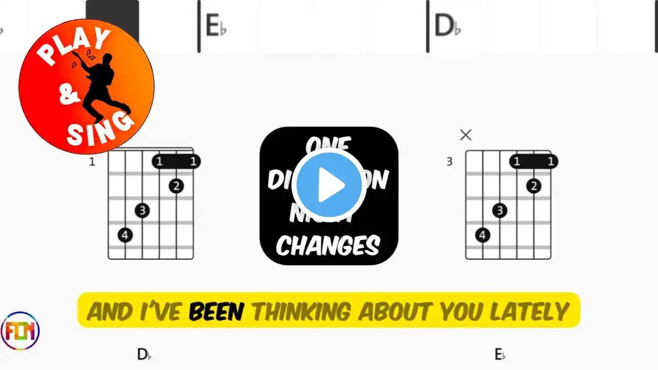 ONE DIRECTION Night Changes FCN GUITAR CHORDS & LYRICS