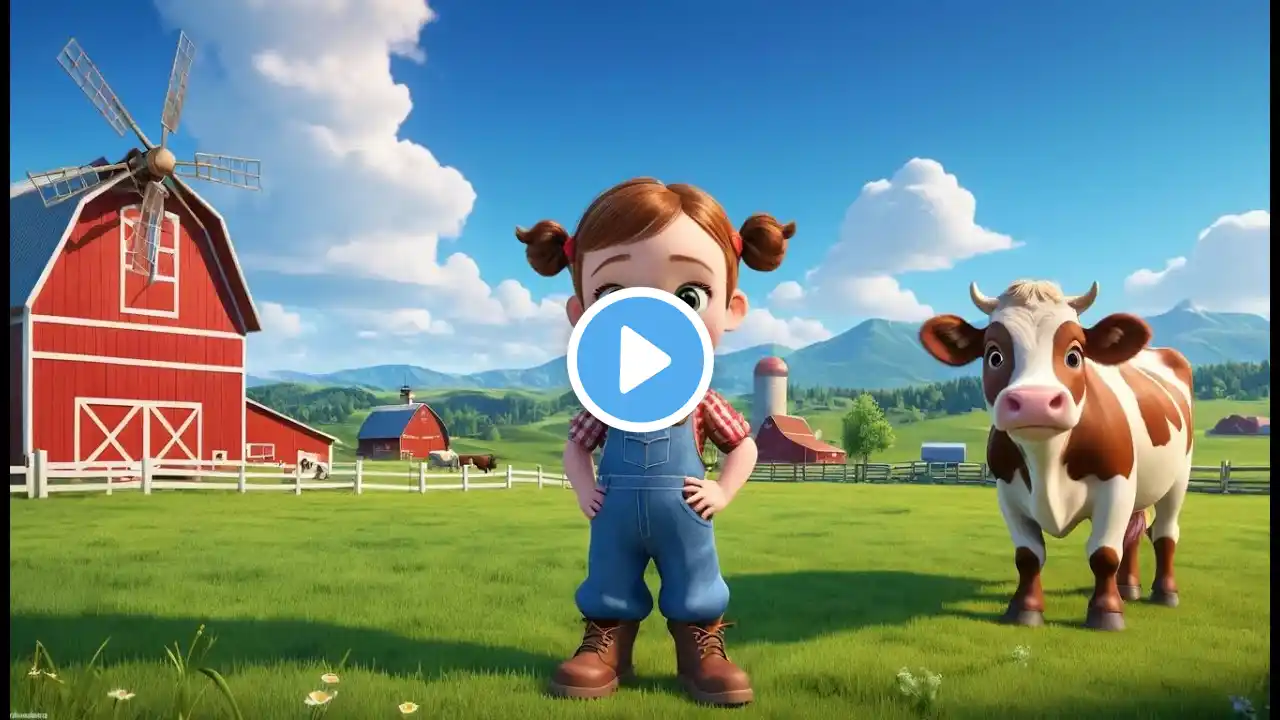 Moo Moo Brown Cow Rhyme Song | Popular Nursery Rhyme & Lyrics for Kids | Educational Kids Songs