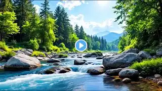 Crystal Clear River & Lush Forest Ambience | ASMR Water Sounds for Deep Sleep & Relaxation πΏπ¦π€