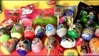 3 Colors Play Foam Ice cream Surprise Cups Princess Mickey Buzz lightyear Kinder Surprise Eggs