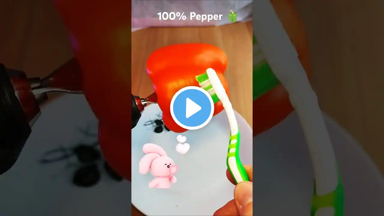 How I clean 🪥 pepper 🫑 #pepper #cleaning #shorts #trending #clean #funny #music #magic #food #yum