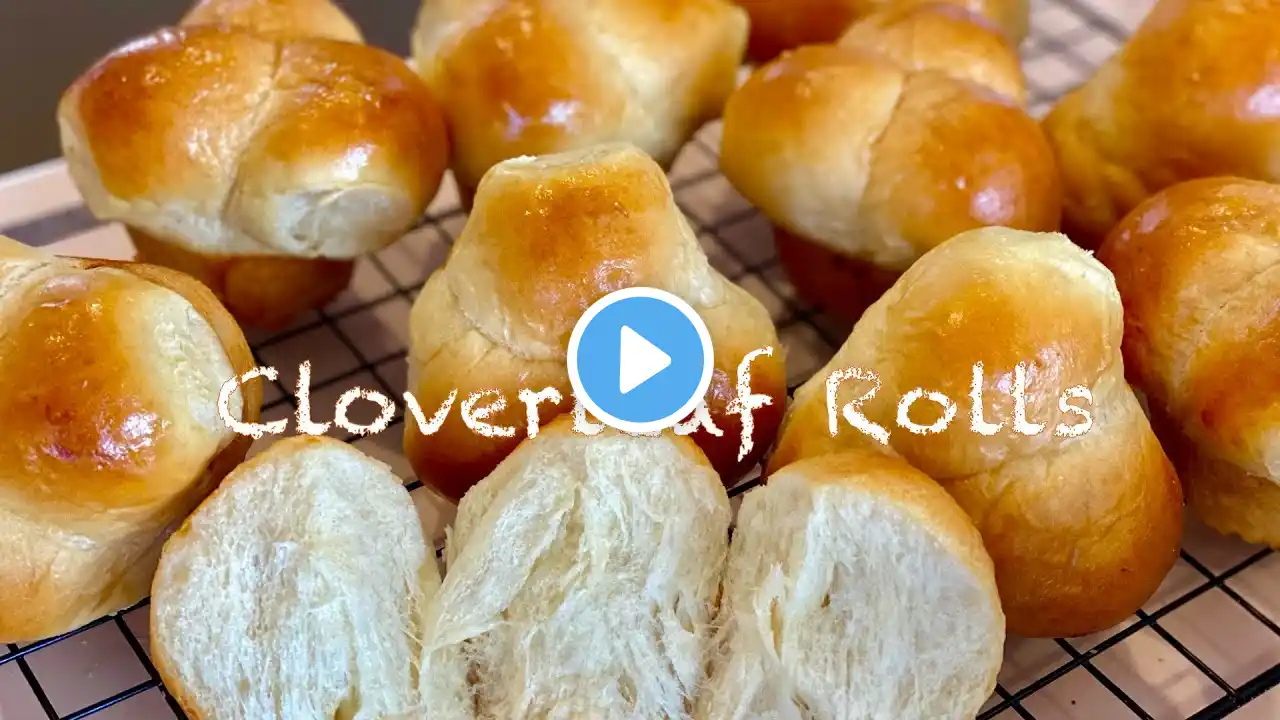 【CC】Have leftover condensed milk at home? Make this cloverleaf rolls,  super fluffy and delicious!