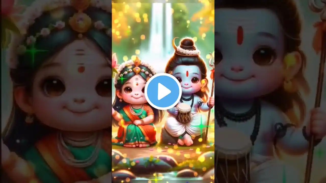 Cute ❤️baba bholenath ma cutest❤️ ma parvati status video #viralvideo#trending #ytshorts#yt#shorts