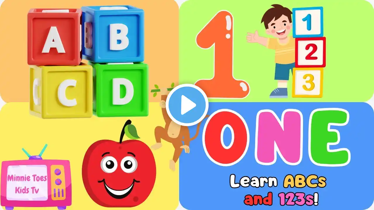 ABC Alphabet & Numbers for Kids - Kindergarten Fun learning for toddlers