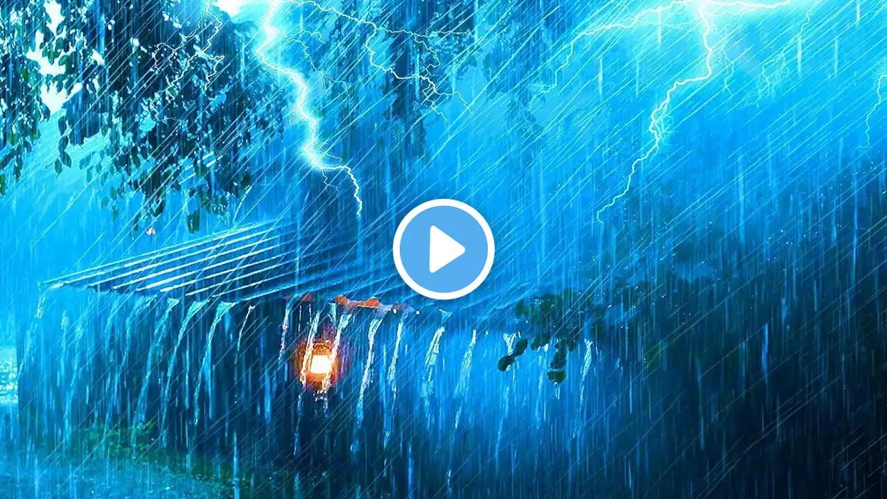 Super Heavy Rain To Sleep Immediately - Rain Sounds For Relaxing Your Mind And Sleep Tonight - Relax