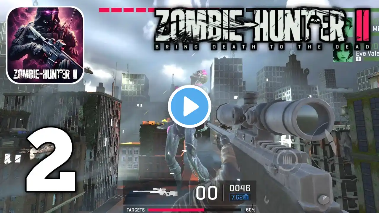 Zombie Hunter 2 - Zone 1 Complete Gameplay Walkthrough Part 2 (Android iOS) .