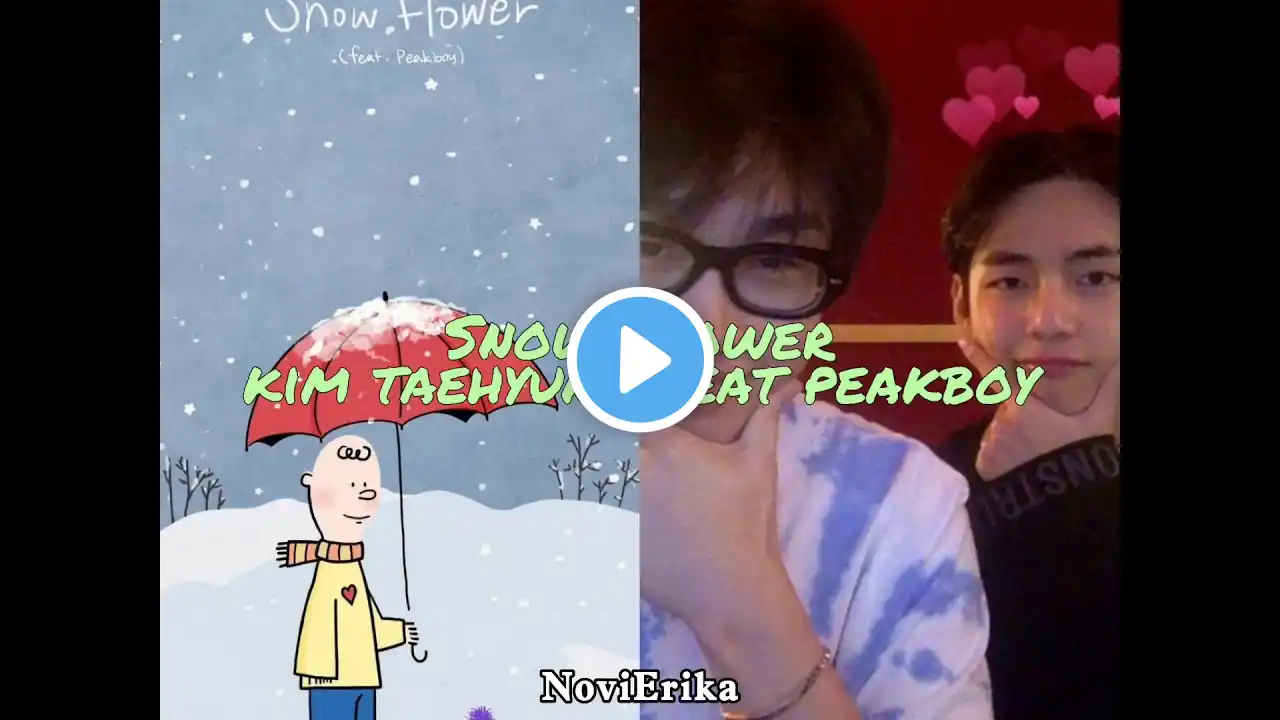 Snow flower (Feat peakboy) by.V lirik terjemahan Indonesia