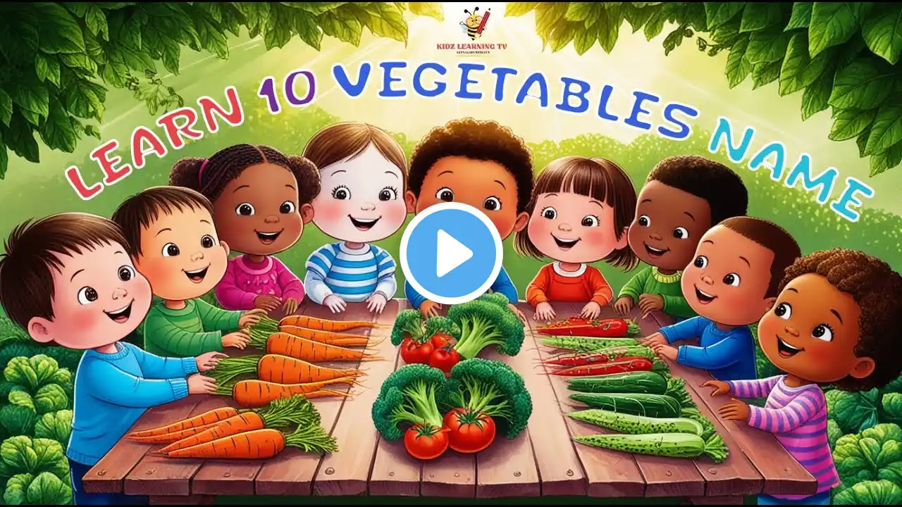 Vegetables Names in Hindi & English | Learn with Pictures | Kidz Learning TV