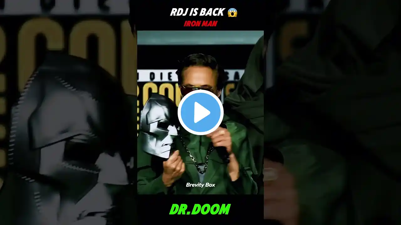 New Mask Same Task x Dr. DOOM_RDJ is back [IRON MAN]  #marvel #shorts #short  #moviescene #drdoom