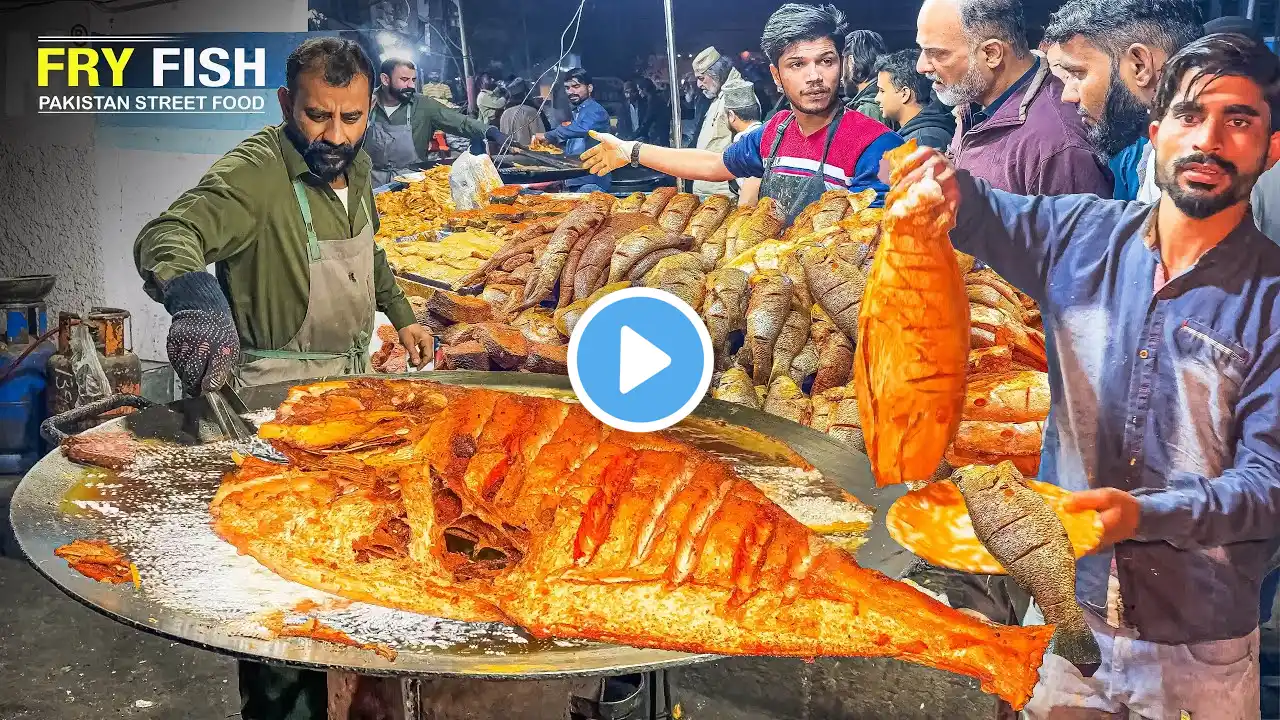 Akram Fish! 1994 & Still Delicious! Authentic Lahori Fry Fish Selling 100kg Daily | Street food