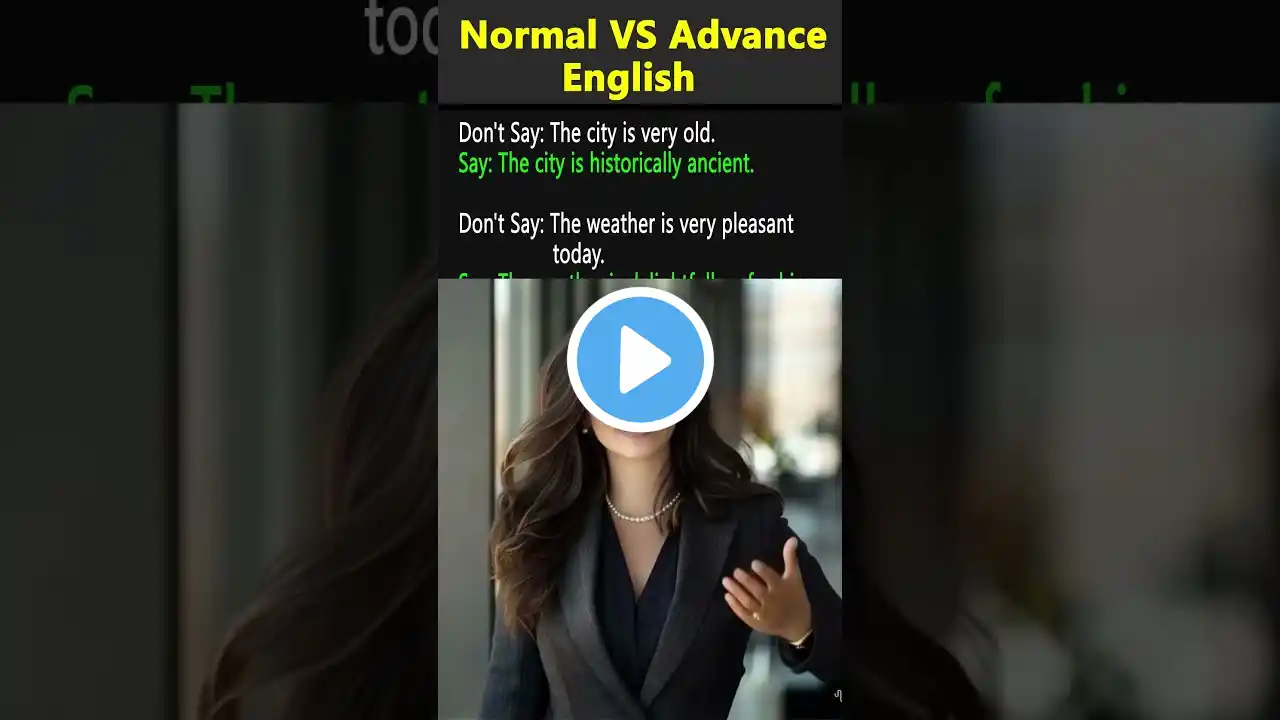 The Right Way to Speak: Normal vs Advanced English 57 #evanspeaksenglish #englishlanguage #shorts
