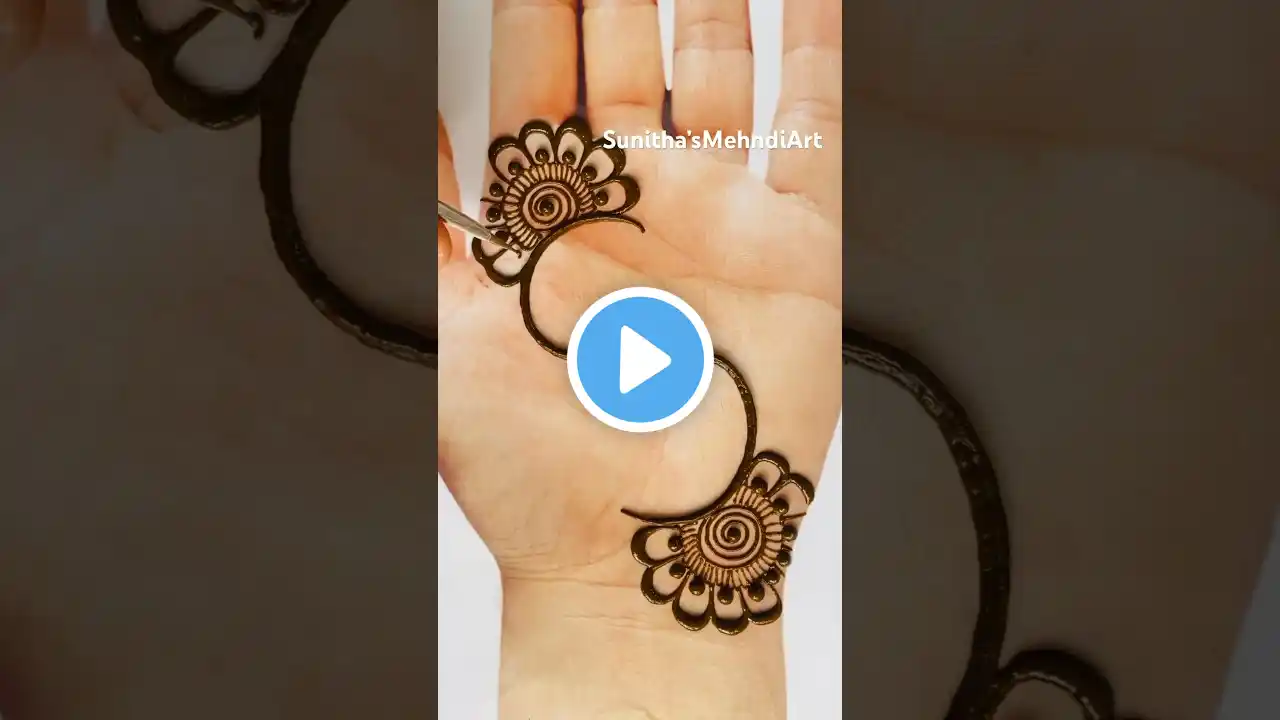 S Alphabet Easy Simple Mehndi Design😍♥️ #mehndi #shortvideo #youtubeshorts #viral #ytshorts