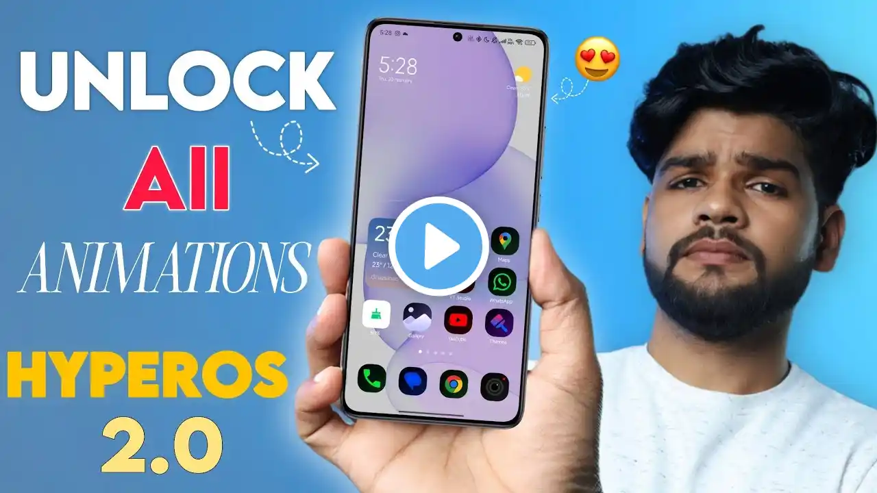 XIAOMI HyperOS 2 Unlock All Animation | Enable App open Close & Icon Animation 😍