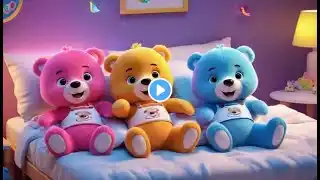 Three Little Bears Bounce on the Bed | Counting & Action Song for Kids | Rhymes and Baby Songs