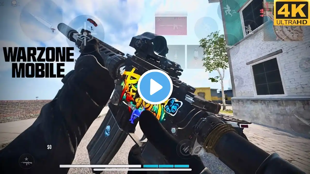 WARZONE MOBILE 4K UHD REBIRTH ISLAND iOS MAX GRAPHICS GAMEPLAY AFTER UPDATE (no commentary)