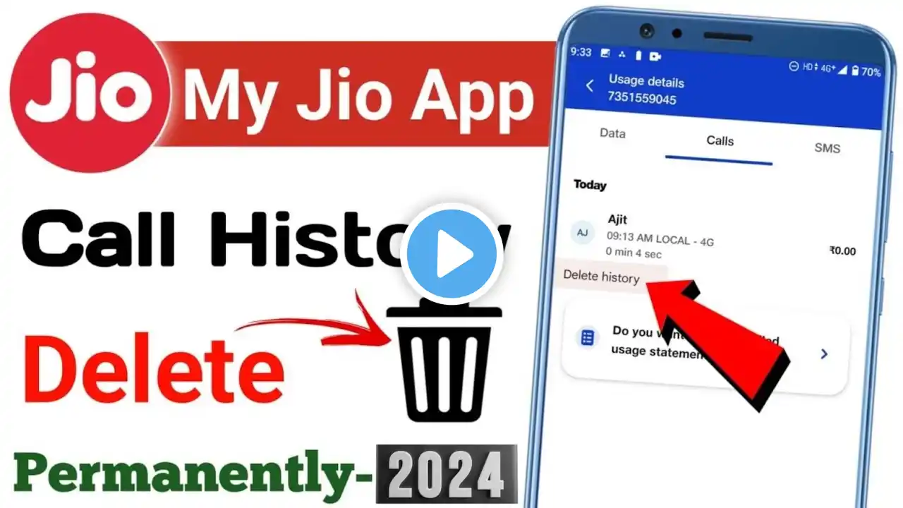 My Jio App se Call History Kaise Delete Kare | How To Delete Call History From My Jio App