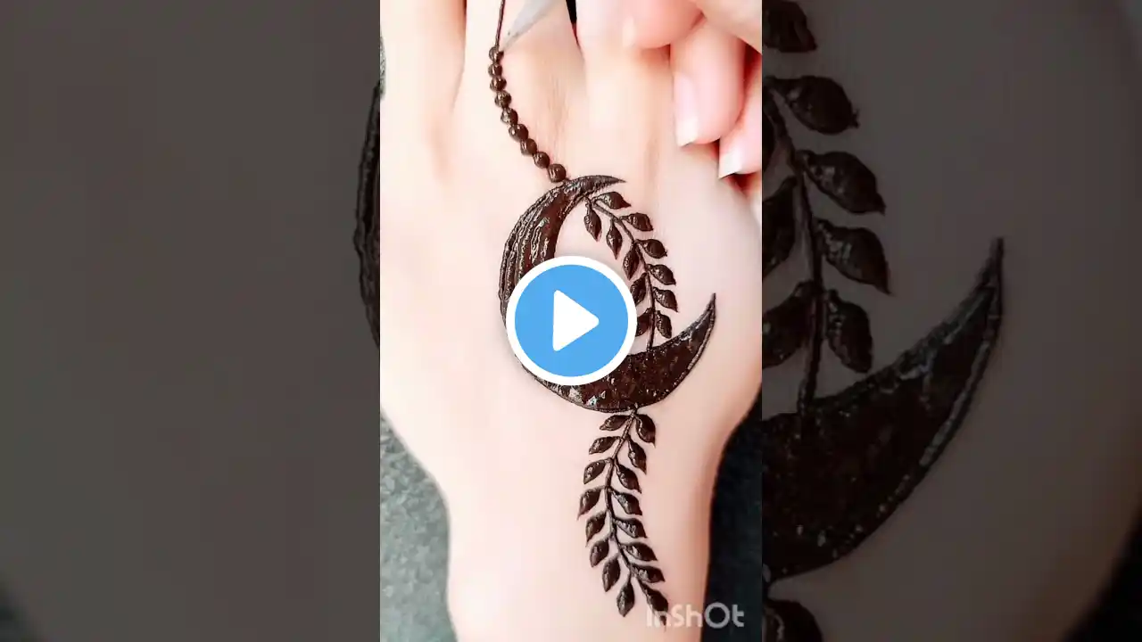 Simple chand mehndi design 2025 ❤ | Simplemehndi #shorts