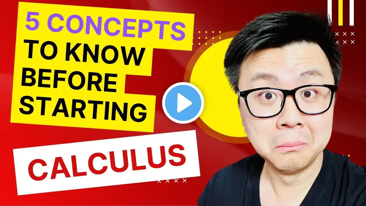 Calculus made EASY! 5 Concepts you MUST KNOW before taking calculus!