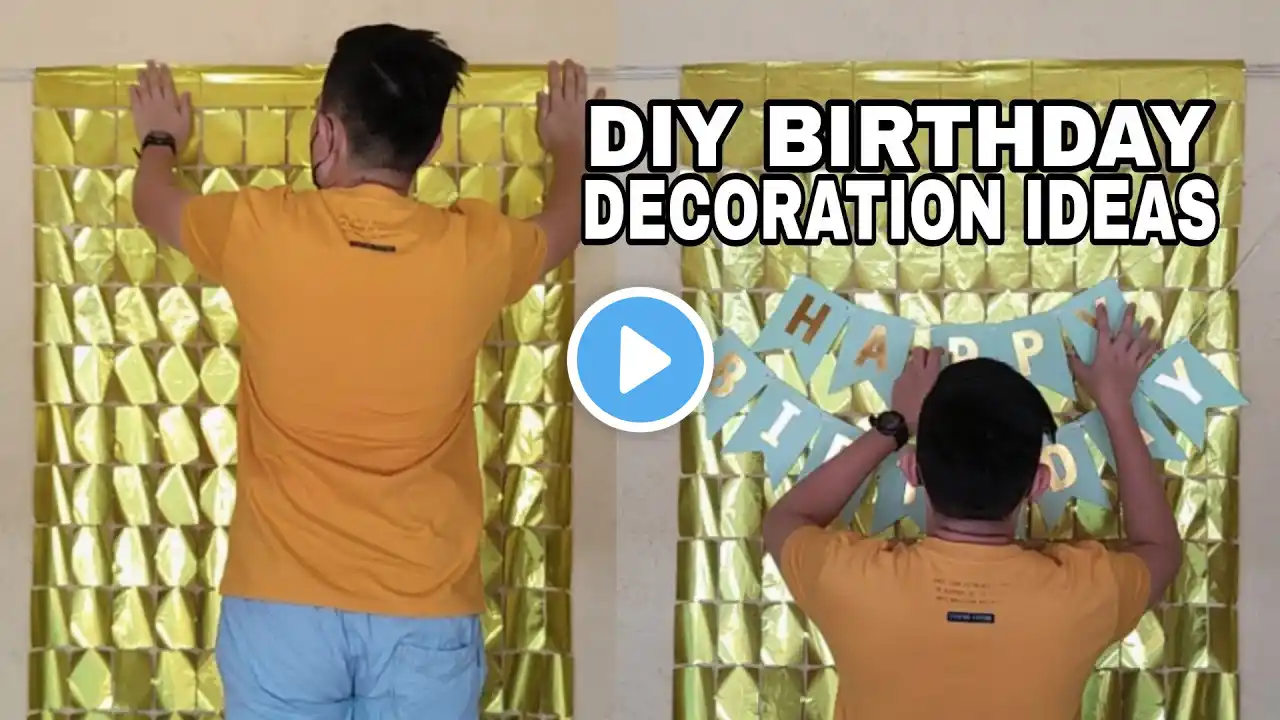 DIY EASY AND SIMPLE BIRTHDAY DECORATION IDEAS | GOLD AND SILVER THEME DECORATION | Rex Montalbo