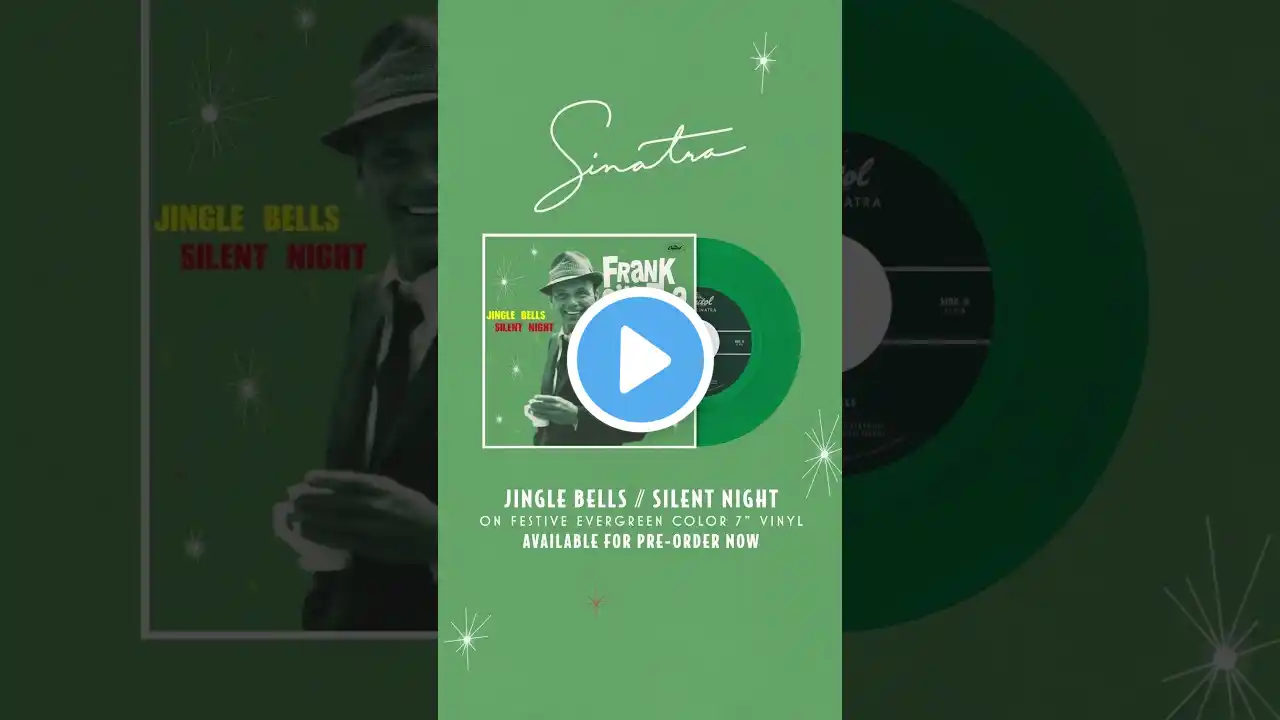 Frank Sinatra’s “Jingle Bells” // “Silent Night” on festive evergreen vinyl. Pre-order now! 🎄