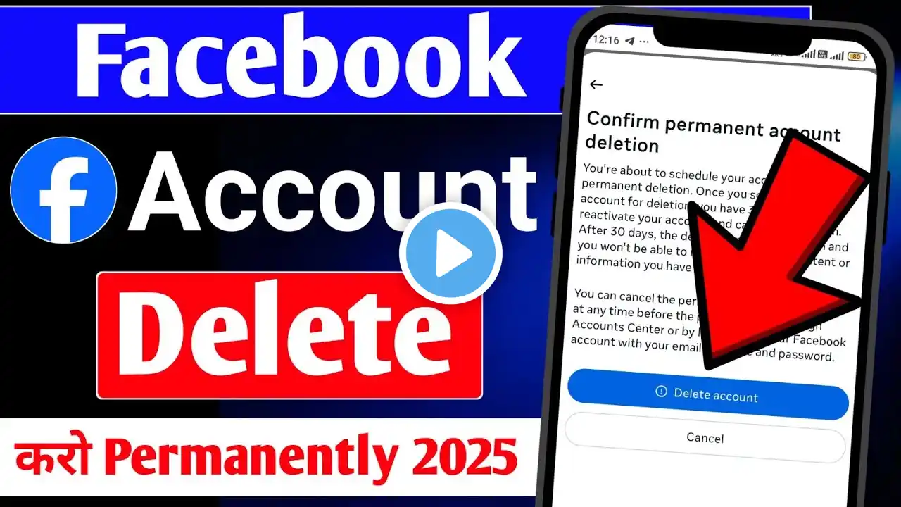 Facebook Account Delete Kaise Kare | How To Delete Facebook Account | Delete Facebook Account