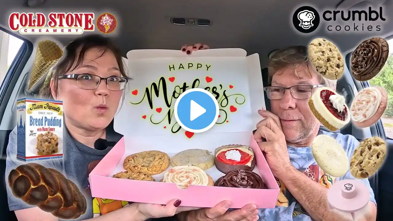 Crumbl Cookies, Cold Stone Creamery, AND Viewer Request? - Eat With Us!