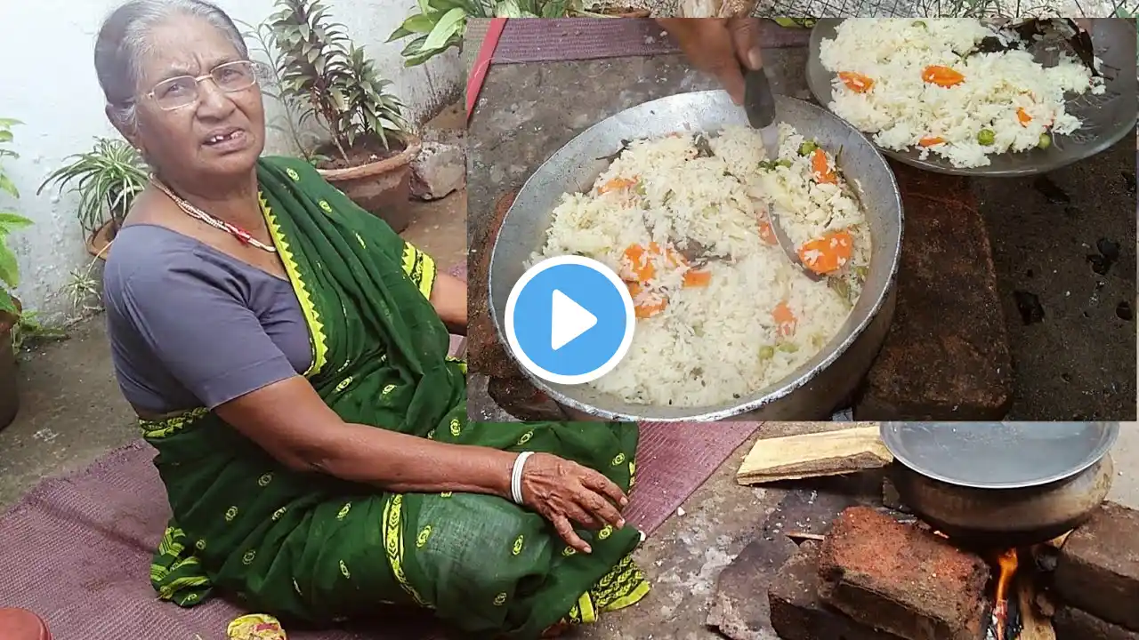 granny's tasty vegetable pulao recipe - vegetable masala rice | desi food recipes