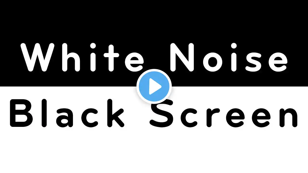 White Noise Black Screen no ads 10 hours, White Noise for Sleeping