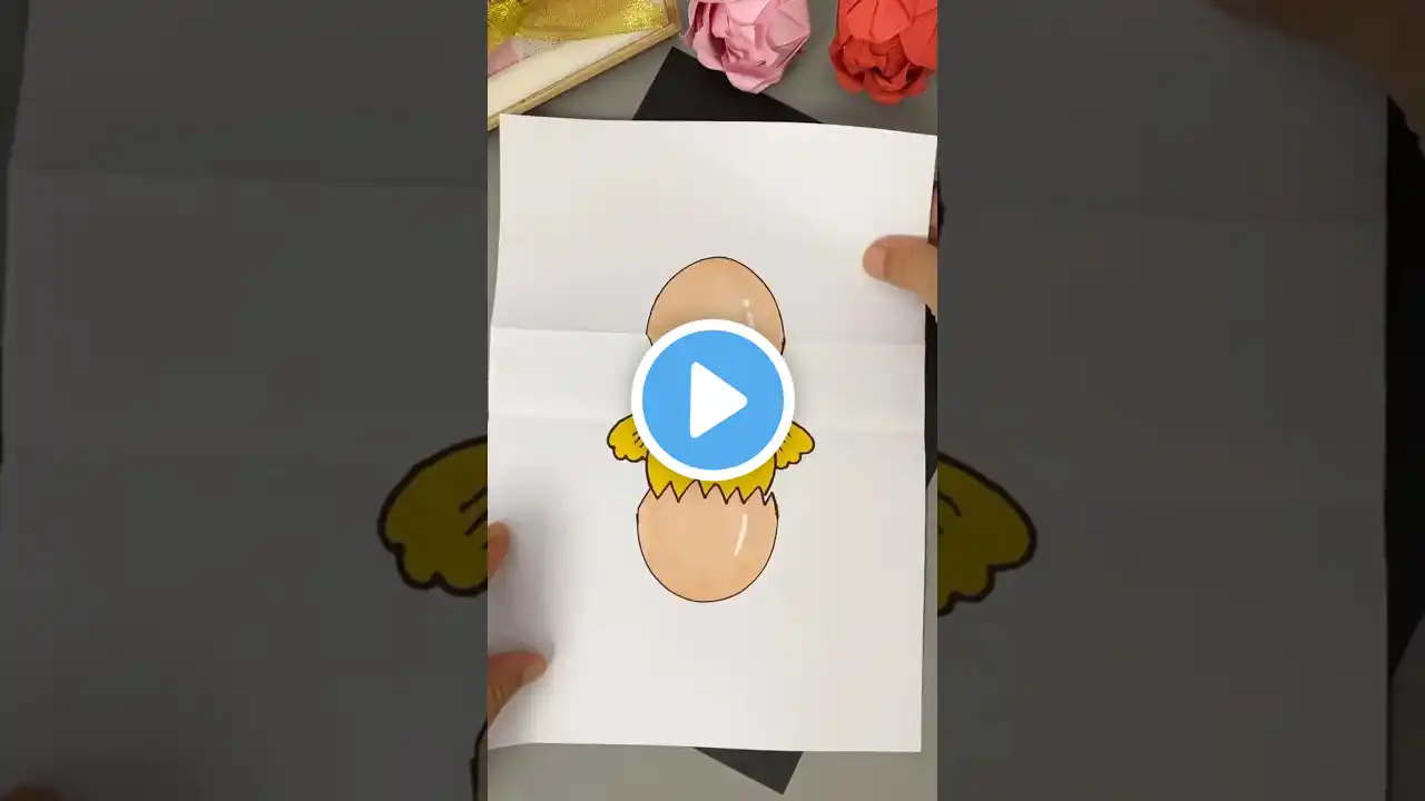 Murgi aanda drawing banayen 😍😍🥰 ||Egg  chicks unveils #shorts #viral#crafts&decors