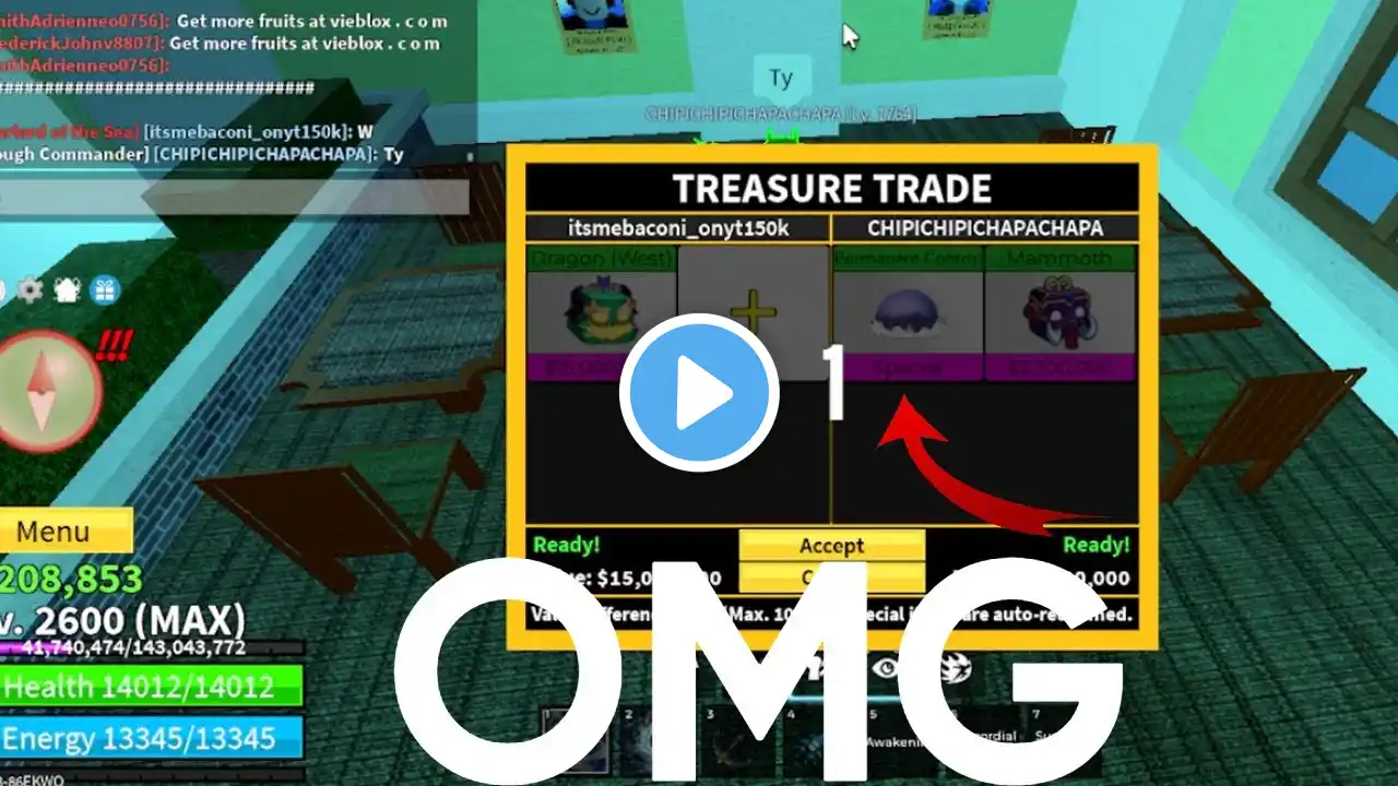 OMGš² Finally I Got Perm Control In Blox Fruit...