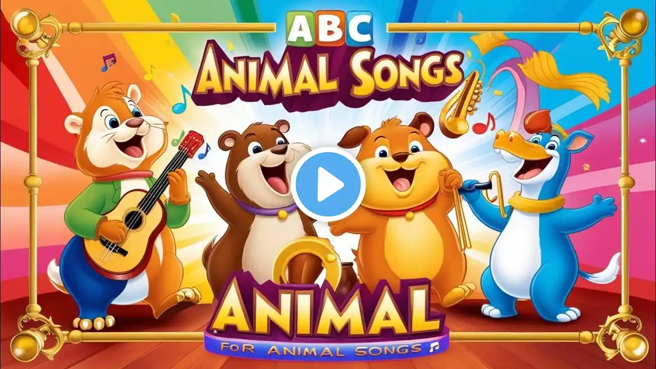 ABC Song Animals Version | Nursery Rhymes & Kids Songs | @AffzahKidszone