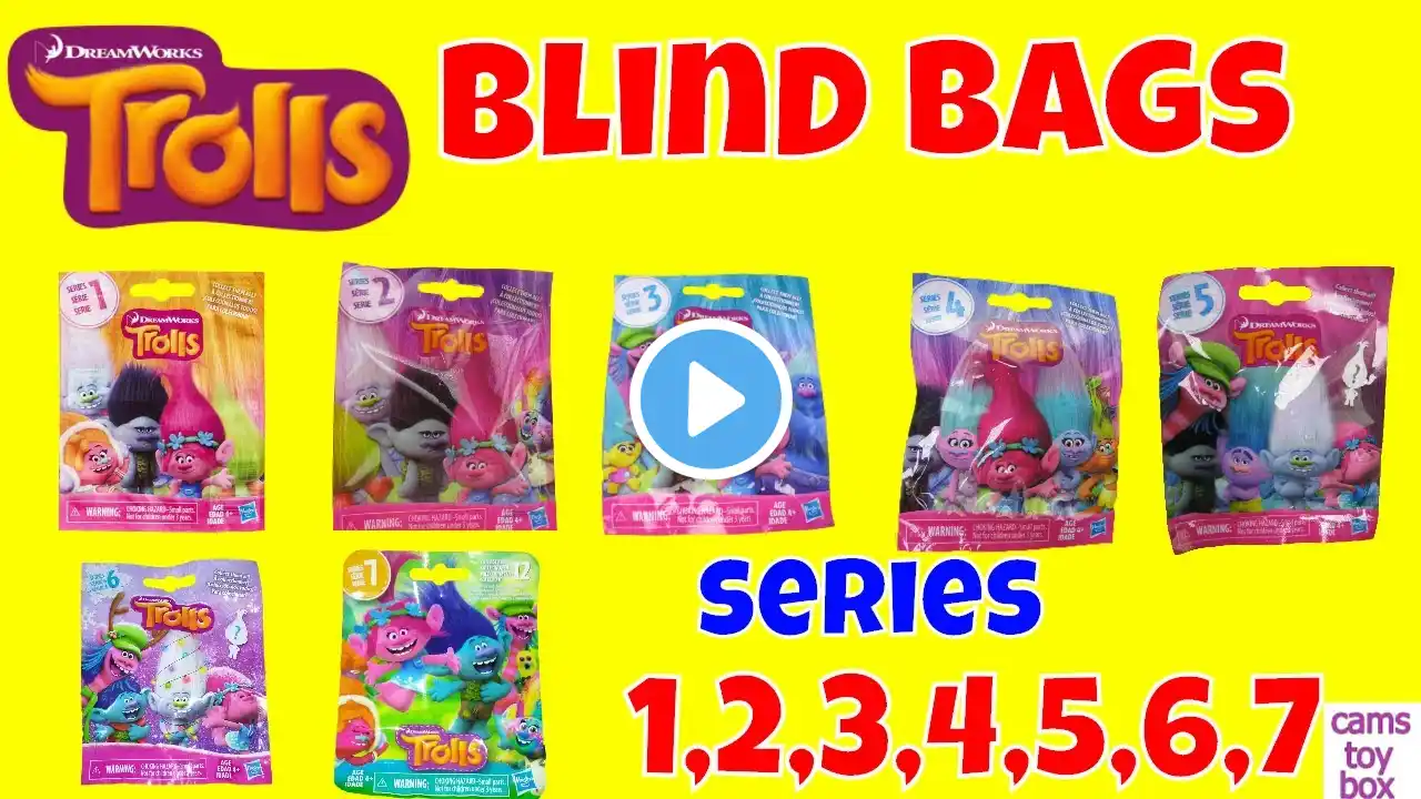 Trolls Blind Bags Series 1 2 3 4 5 6 7 Opening Dreamworks Toys Kids Fun