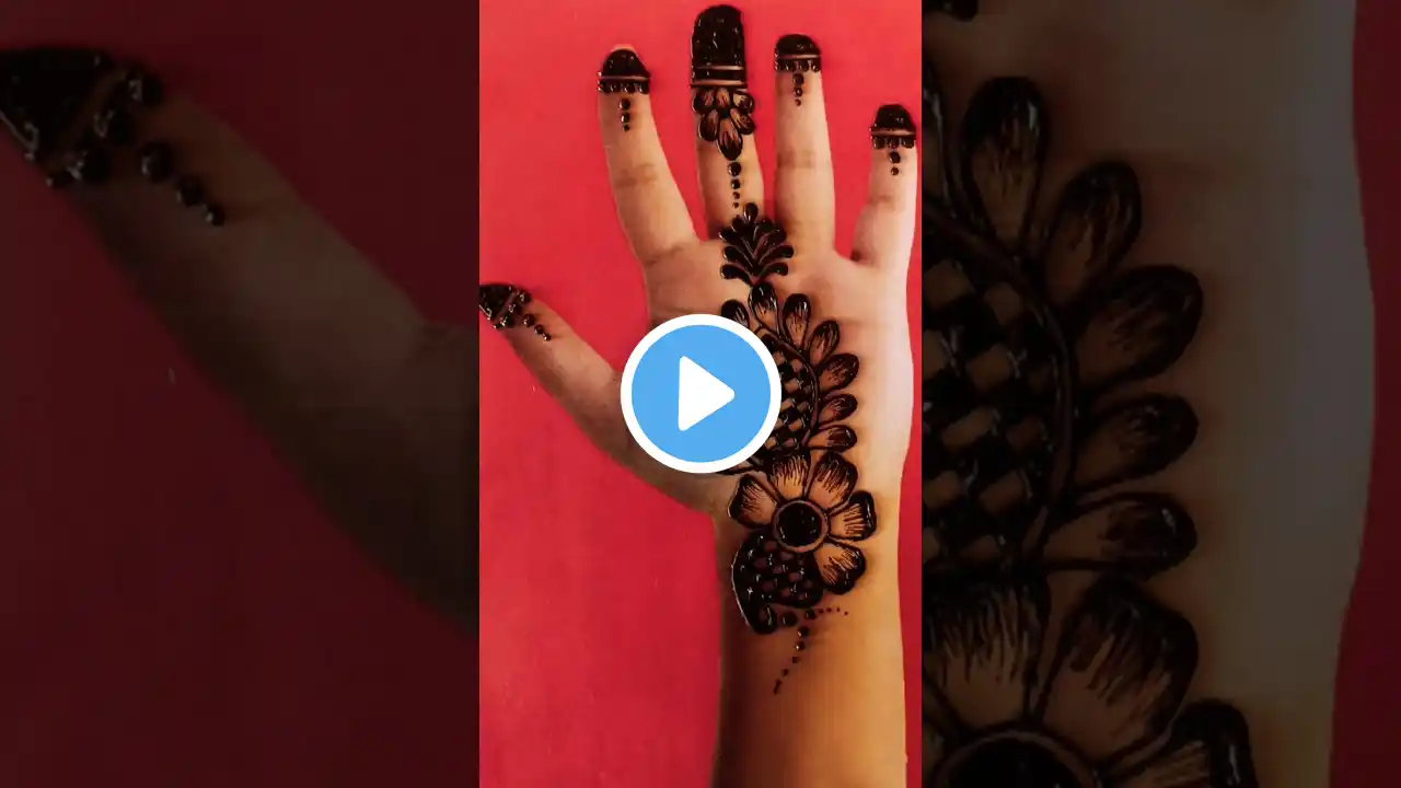 Stylist Aesthetic Simple mehndi design😍💕🌿 #shorts #youtubeshorts #mehndi #shortfeed